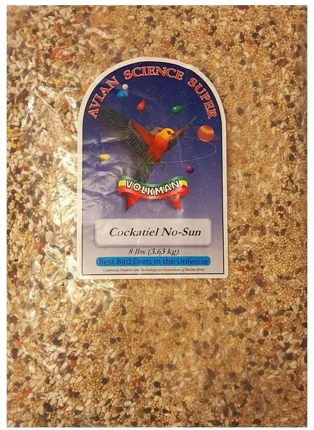 Volkman Avian Science Super Cockatiel - Comida para pájaros sin girasol
