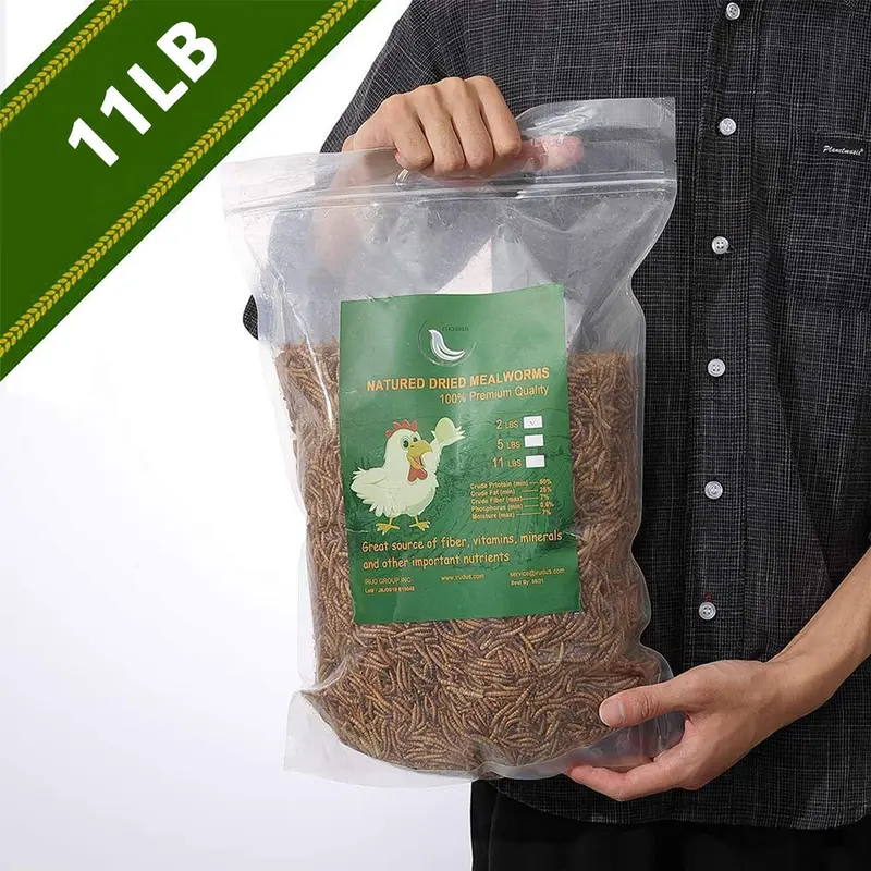 WAMSOFT sin OMG para comidas secas, 5 lb 100% natural, tamaño grande, sin humedad, golosinas para pájaros, pollos, erizos, hámster, peces reptiles tortugas