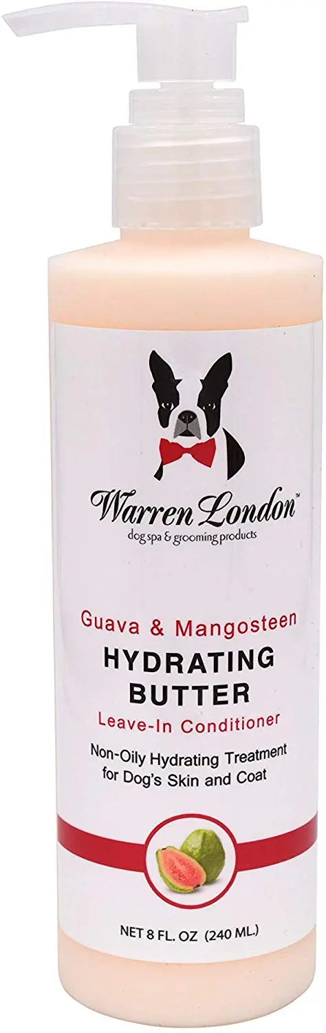 Warren London Acondicionador hidratante de mantequilla para perros piel y abrigo – 2 aromas – 8 oz y 1 galón