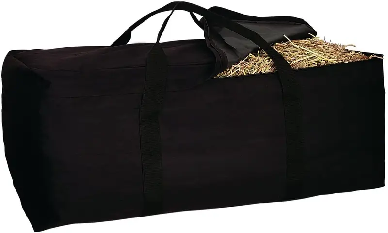 Weaver Leather hay Bale Bolsa, Grande), color negro