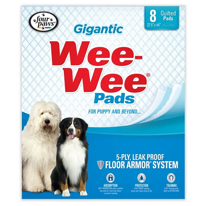Wee Wee Pads Gigantes 8 unidades