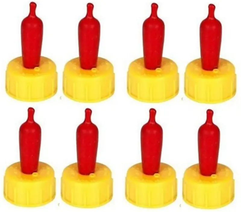 weilan 8pcs pequeños animales leche bebida Pritchard – pezón chupete de goma suave para alimentar huérfanos Cordero Pup perro Potro pantorrilla tornillo en Sprite botella de Coca Cola