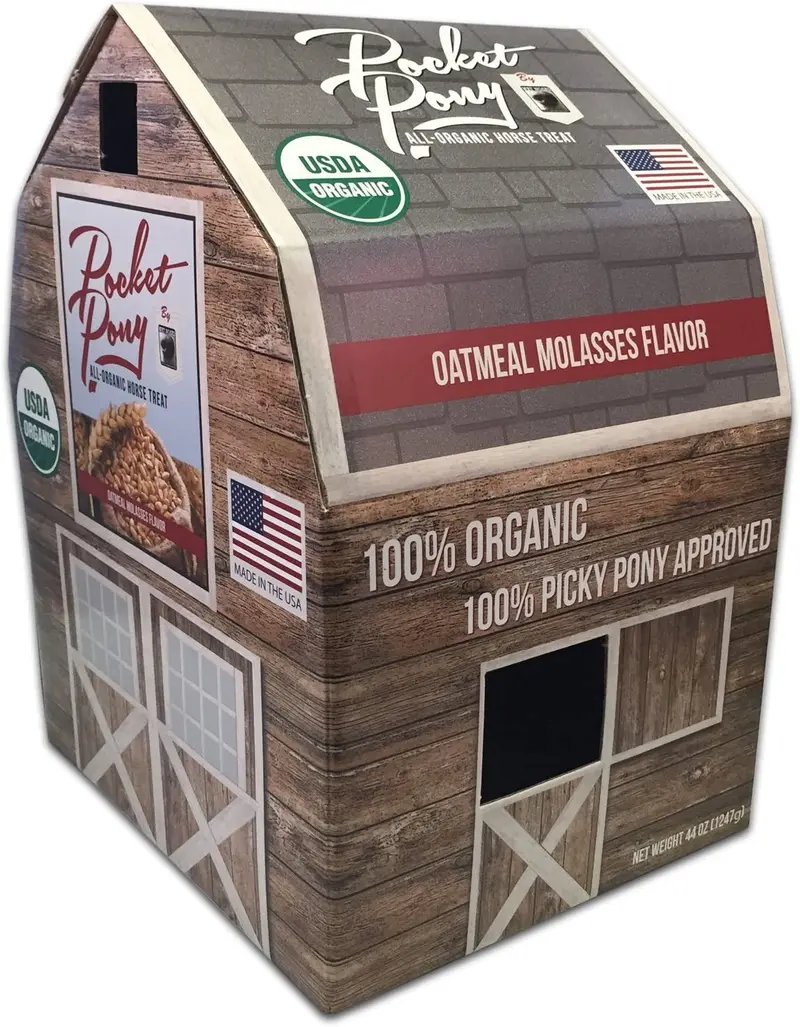 Wet Noses Pocket Pony Horse Treats, Made in USA, 100% Organic Human Grade, Grain Free, Gluten Free, 44 Oz Box