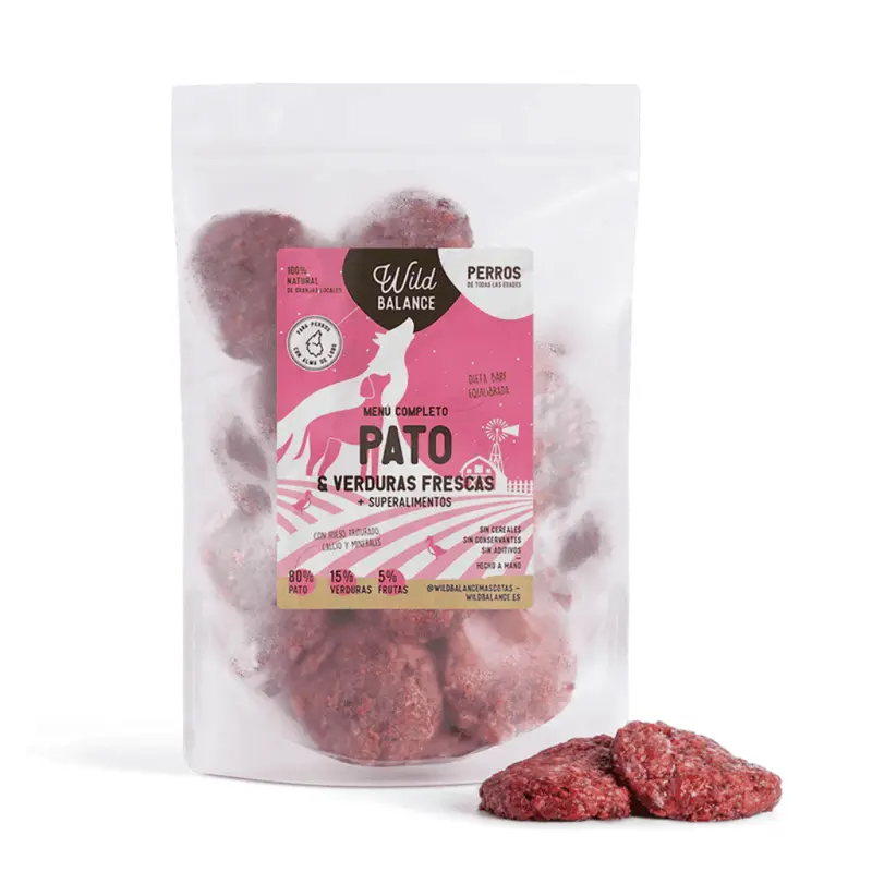 WILD BALANCE Menú BARF Pato con Verduras Frescas para perros