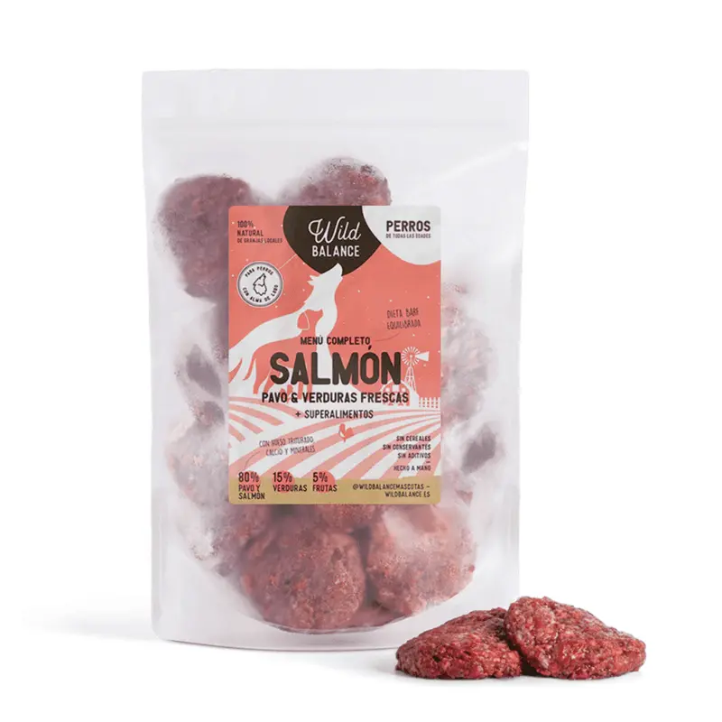 WILD BALANCE Menú BARF Salmón con Verduras Frescas para perros