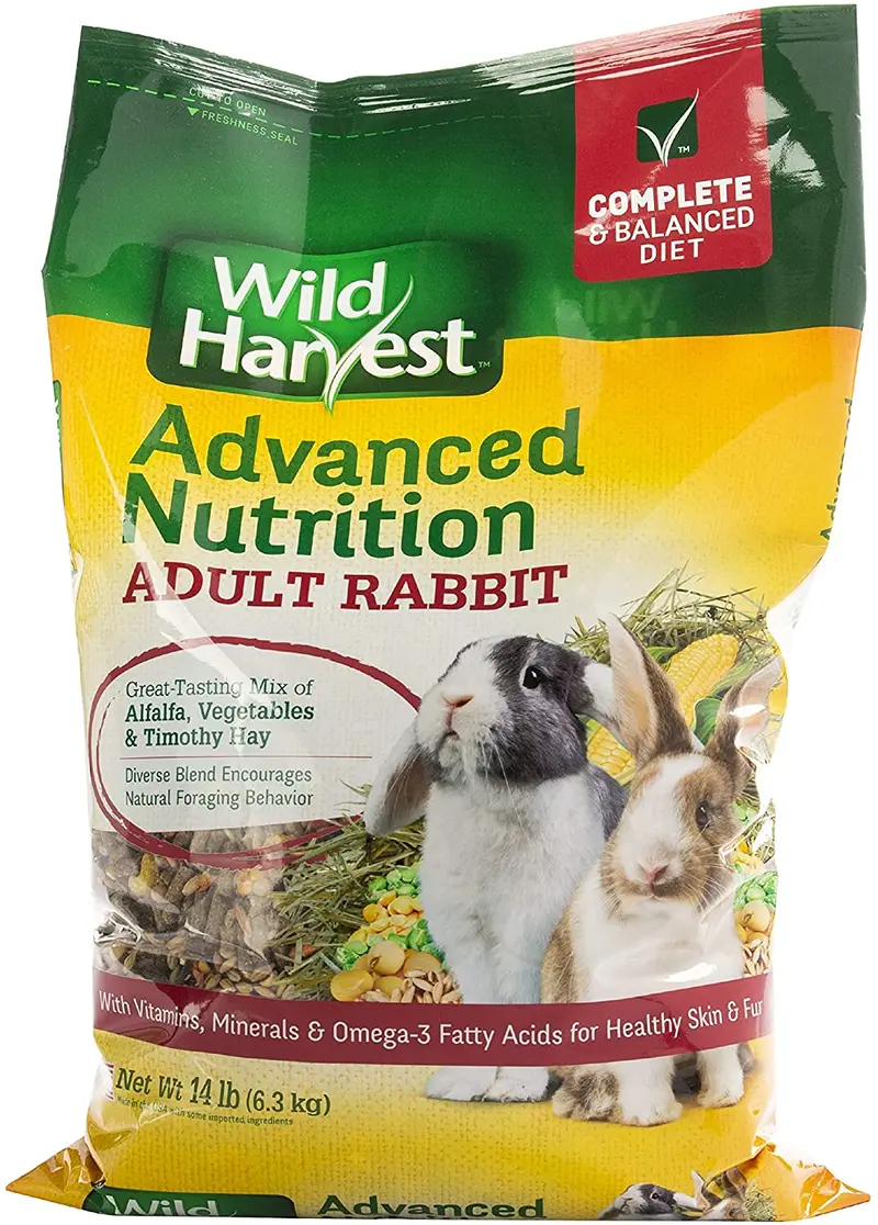Wild Harvest dieta nutricional avanzada para conejos adultos