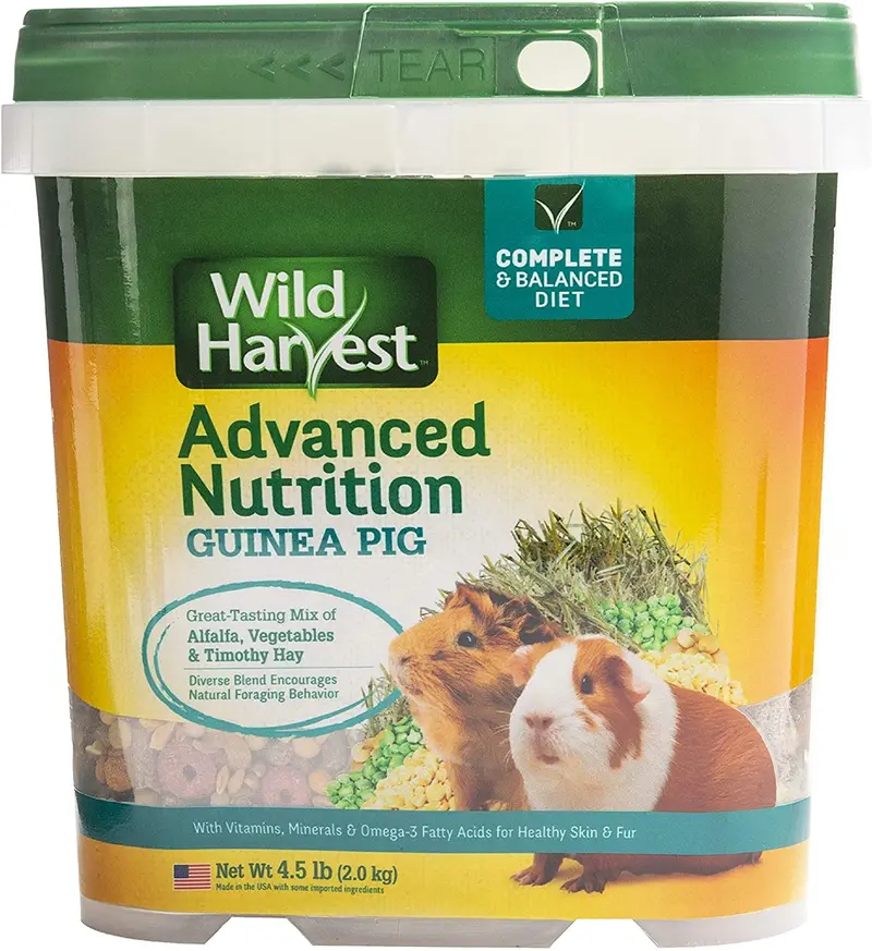 Wild Harvest wh-83545 Wild Harvest Advanced Nutrition dieta para conejillos de Indias, 4.5-pound