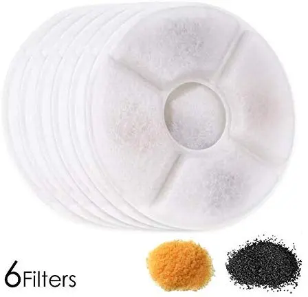Wonder Creature - Filtro de carbono para fuente de alimentación de mascotas, 6 unidades, para gatos, con filtro de carbón activado