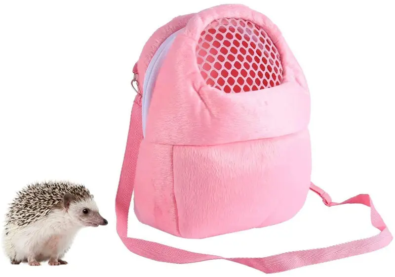 Wontee Bolsa de transporte para mascotas, bolsa de viaje para hámster, bolsa de viaje portátil, transpirable, para mascotas pequeñas, hámsters de erizo, azucarero, chinchilla, cobaya, cerdo