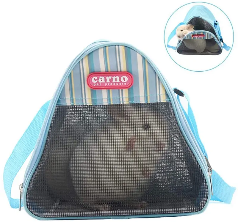 Wontee - Bolsa de transporte para mascotas, transpirable, portátil, bolsa de viaje, mochila para hámster, rata, erizo, chinchilla, hurón, saco de dormir
