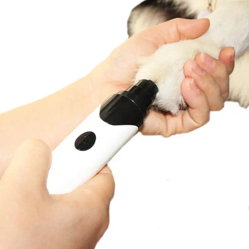 WOOFMEW Molinillo de uñas silencioso para perros, cortaúñas para mascotas, cortaúñas para perros, cortaúñas para perros, lima de uñas para perros