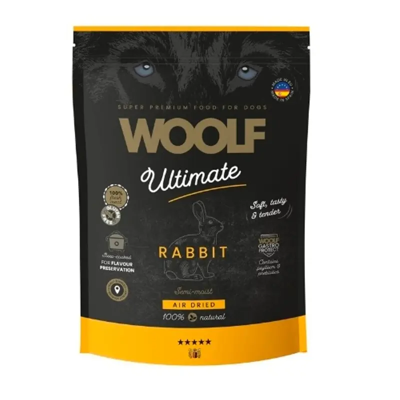 Woolf Perro Semihúmedo Conejo 1 kg