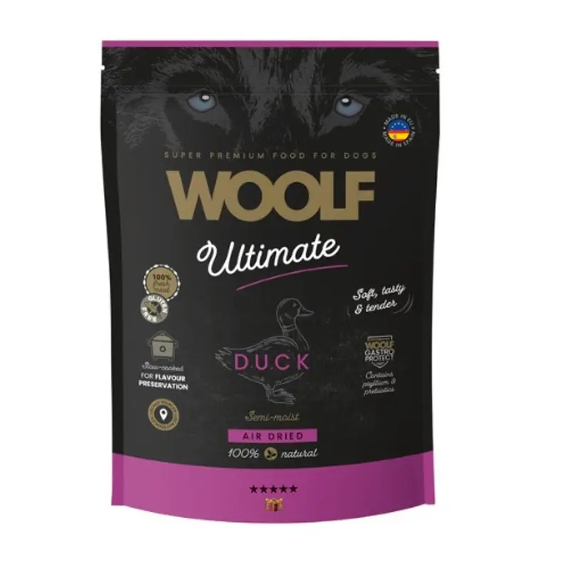 Woolf Perro Semihúmedo Pato 1 kg