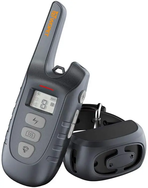 WOPET Dog Training Collar, 1500ft Remote Dog Shock Collar, 100% Waterproof and Rechargeable with Electric/Shock/Vibra/Beep Control Collar for Small Medium Large Dogs