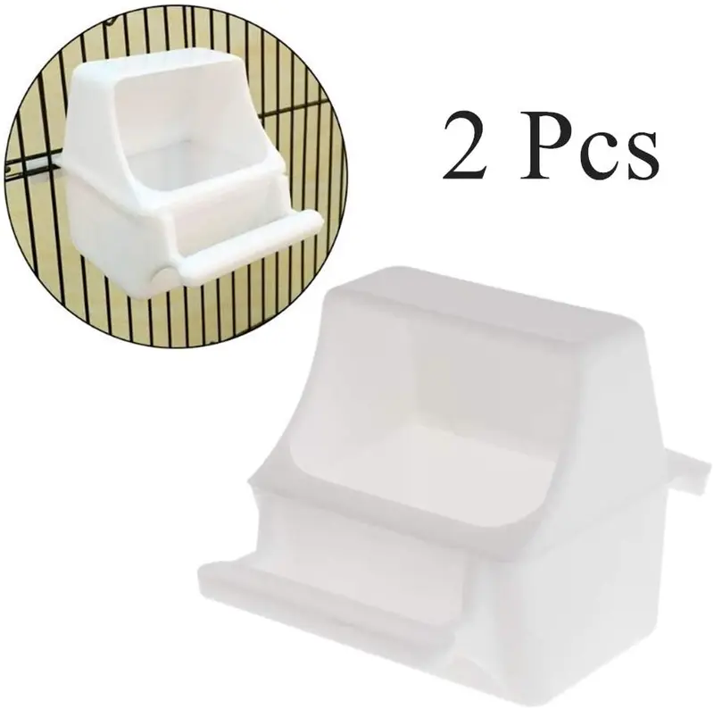 Wpmlady - Comedero para pájaros, 2 unidades, antisalpicaduras, caja a prueba de salpicaduras.