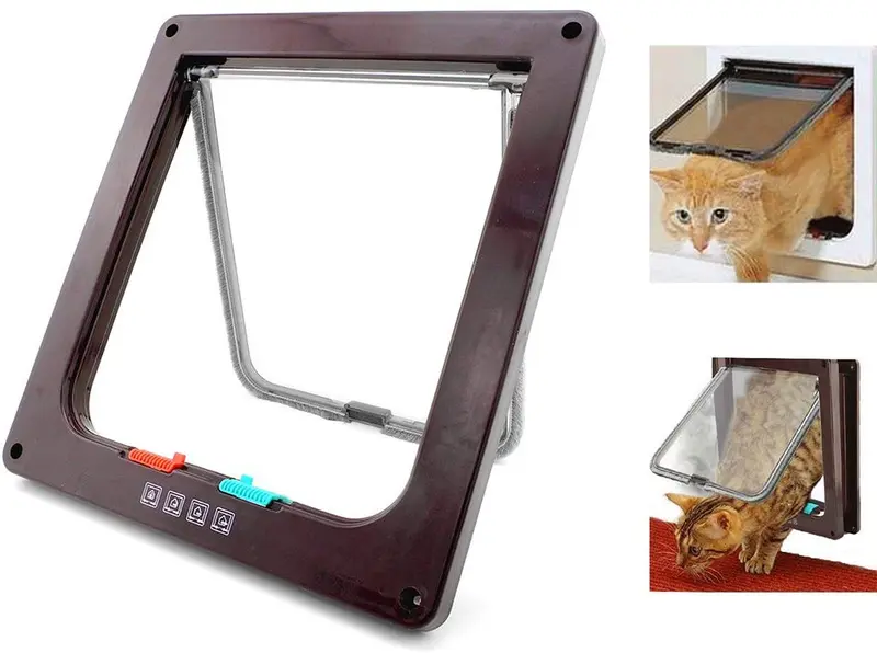 xiaoyu interior 4 maneras de bloqueo Cat Dog Puerta & Flaps