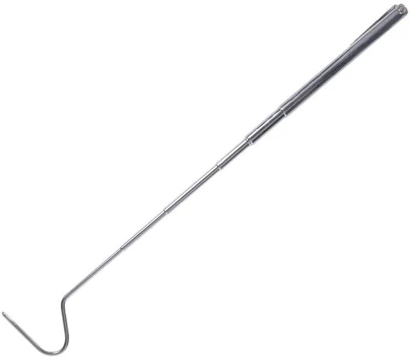 Yardwe - Gancho de acero inoxidable extensible retráctil con gancho retráctil para el manejo de serpientes pequeños 26.8 in