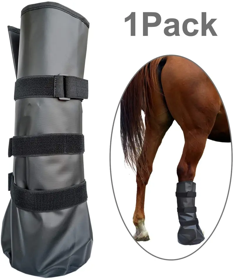 yeezo Hoof - Bolsa de tratamiento con almohadilla de EVA para botas de caballo, 1 par