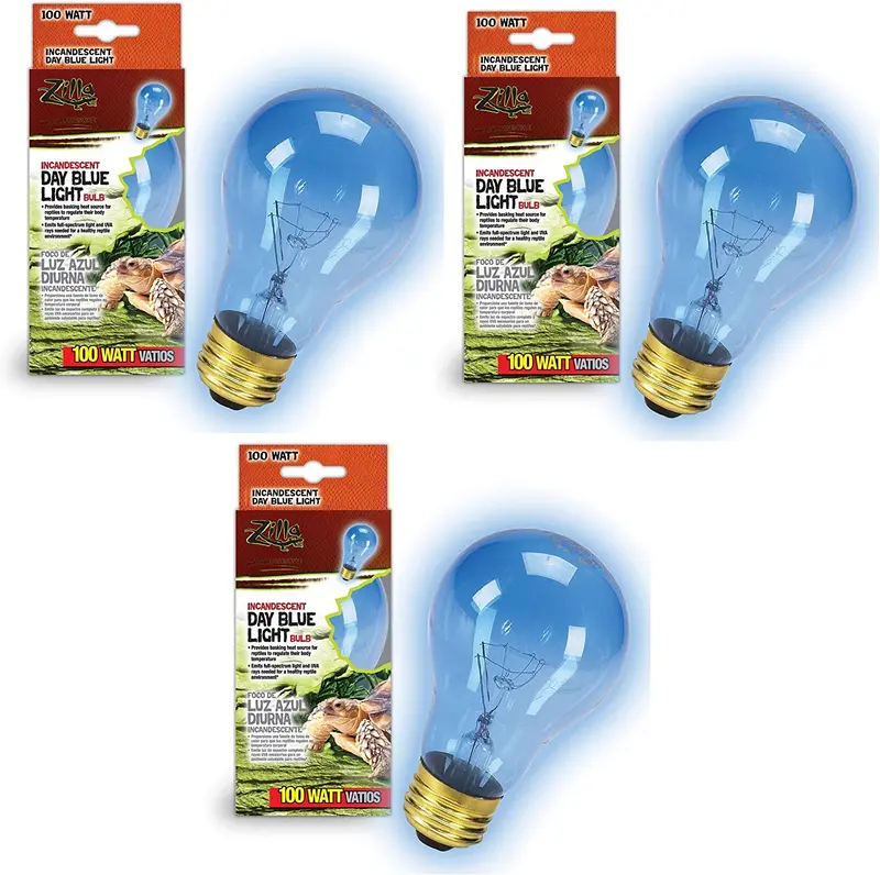 Zilla foco incandescente, day Azul Luz y el calor, 100 W (3 Pack)