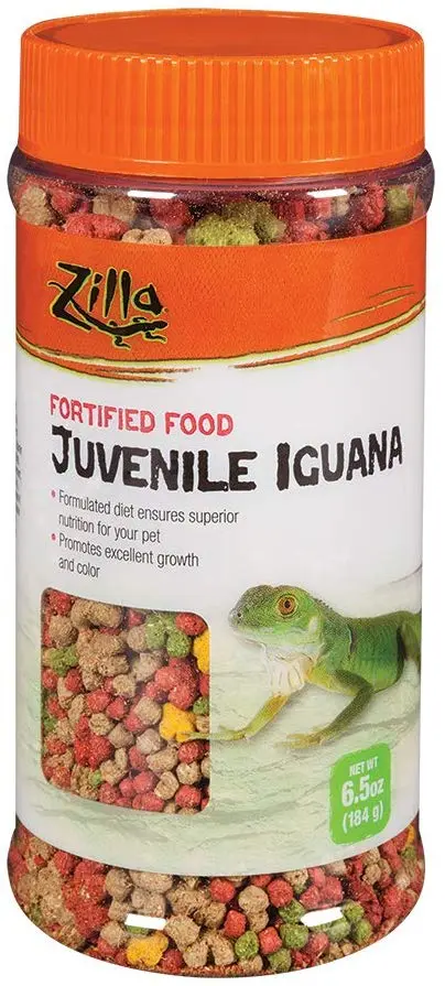Zilla Juvenile Iguana Fortificados dieta diaria