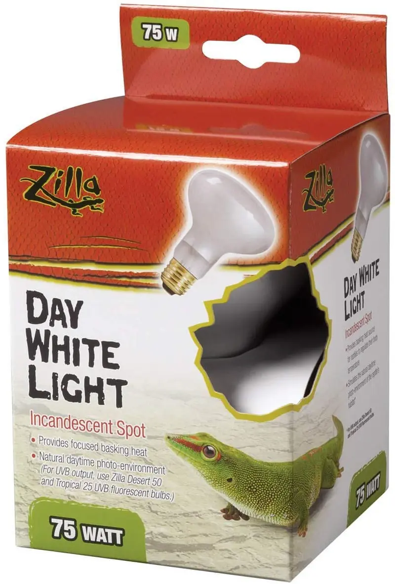 Zilla Reptile Terrarium - Lámpara de calor incandescente (75 W)