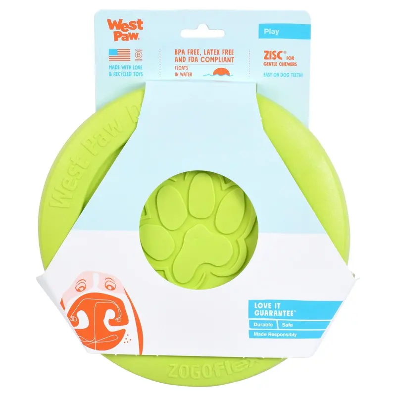 ZISC Disco de West Paw® color Verde - Frisbee para Perros