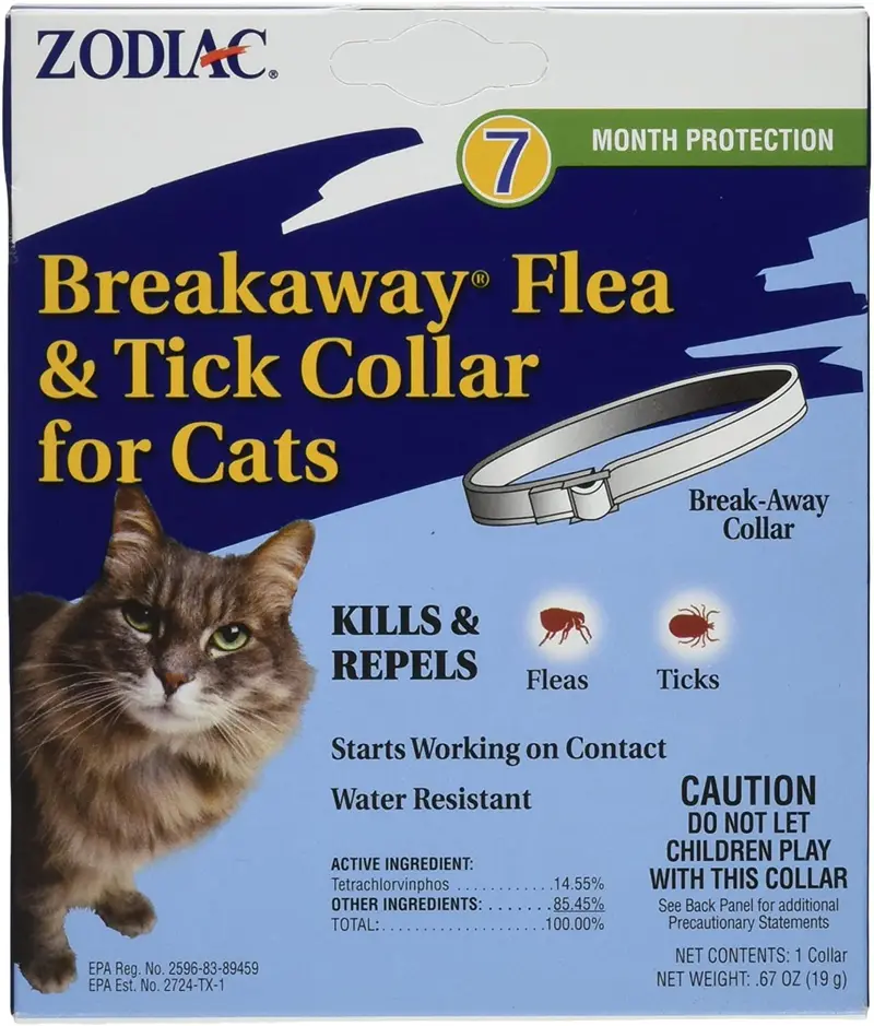 Zodiac Breakaway Flea and Tick Collar para gatos, 13"