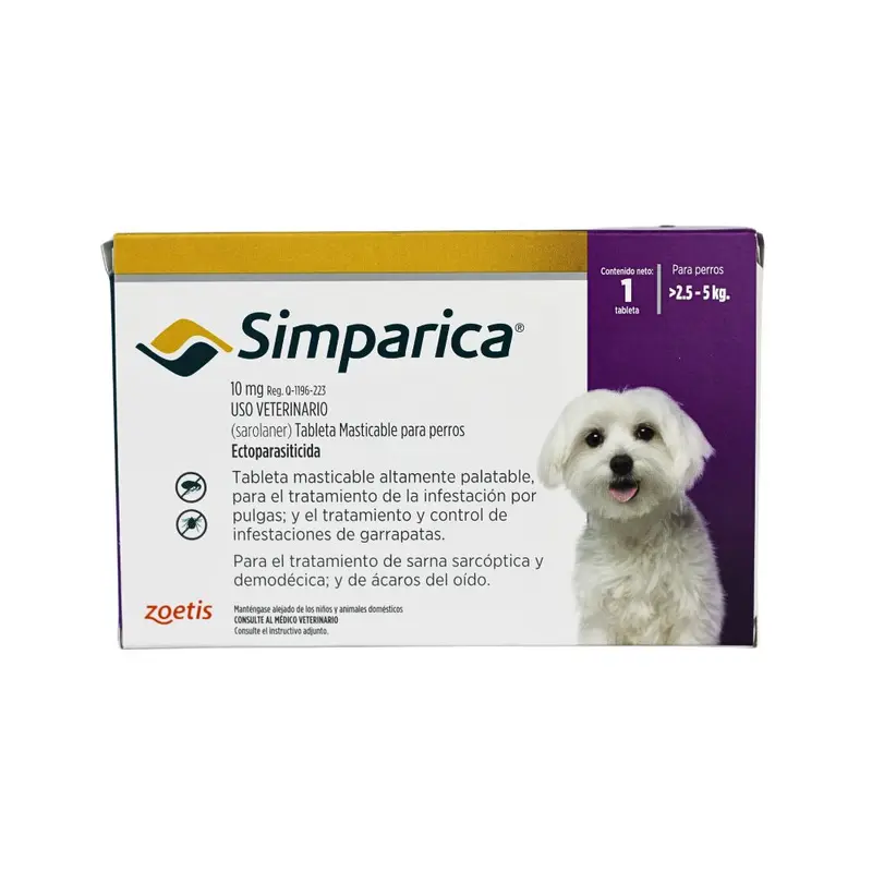 Zoetis Simparica 10Mg 2.5-5Kg 1 Tab