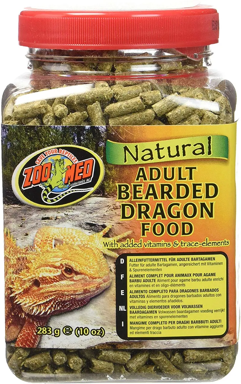 Zoo Med adultos Bearded Dragon Alimentos, Negros & Grises