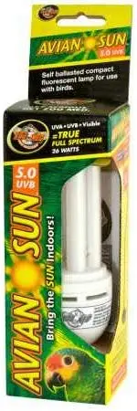 Zoo Med AvianSun 5.0 UVB - Bombilla fluorescente compacta