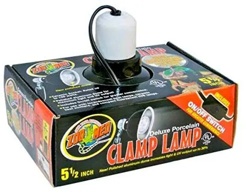 Zoo Med Deluxe Porcelain Clamp Lamp for Reptiles