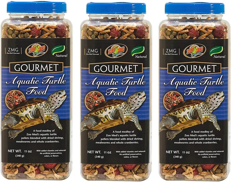 Zoo Med Gourmet acuáticas tortuga alimentos (3 unidades)