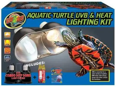 Zoo Med, juego de rayo de calor y UVB para tortuga acuática