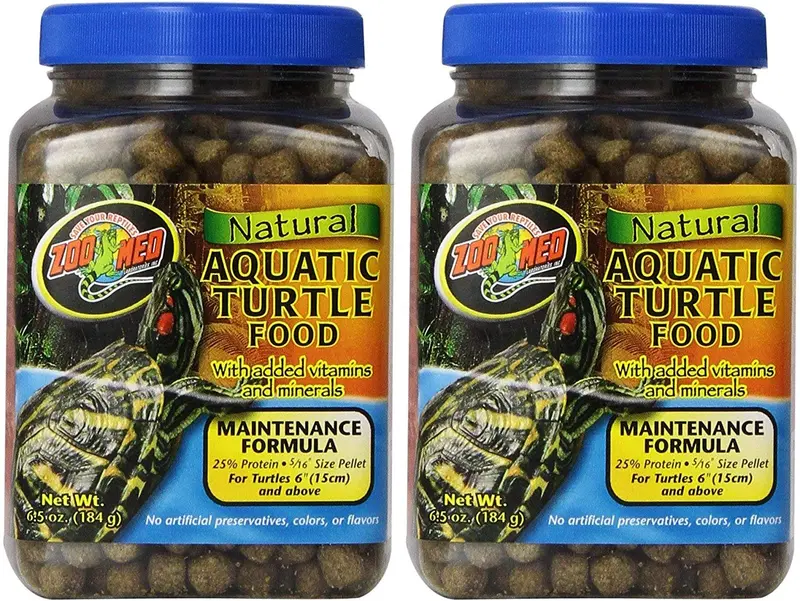 Zoo Med Laboratories 2 unidades de alimentos naturales para tortugas acuáticas, 17,3 ml por contenedor