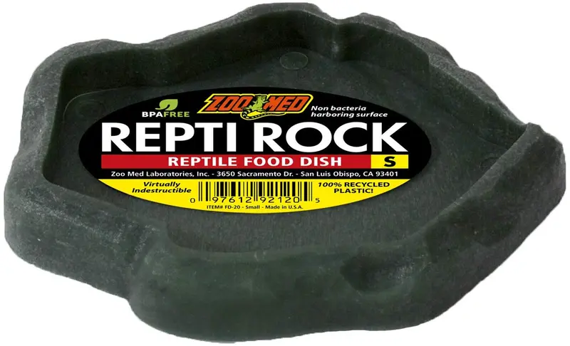 Zoo Med Laboratories szmfd20 repti-rock plato de alimentos, pequeño