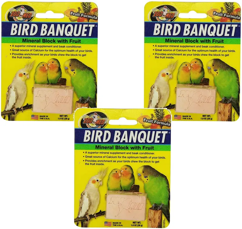 Zoo Med laboratorios Bird Fruit minerales bloques de Banquetes, las pequeñas (3 Pack)