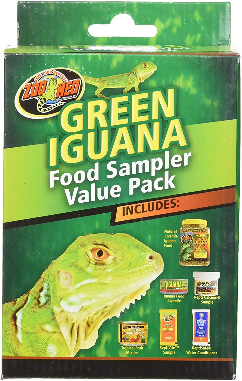 Zoo Med laboratorios szmfsp4 Iguana Verde Alimentos Sampler