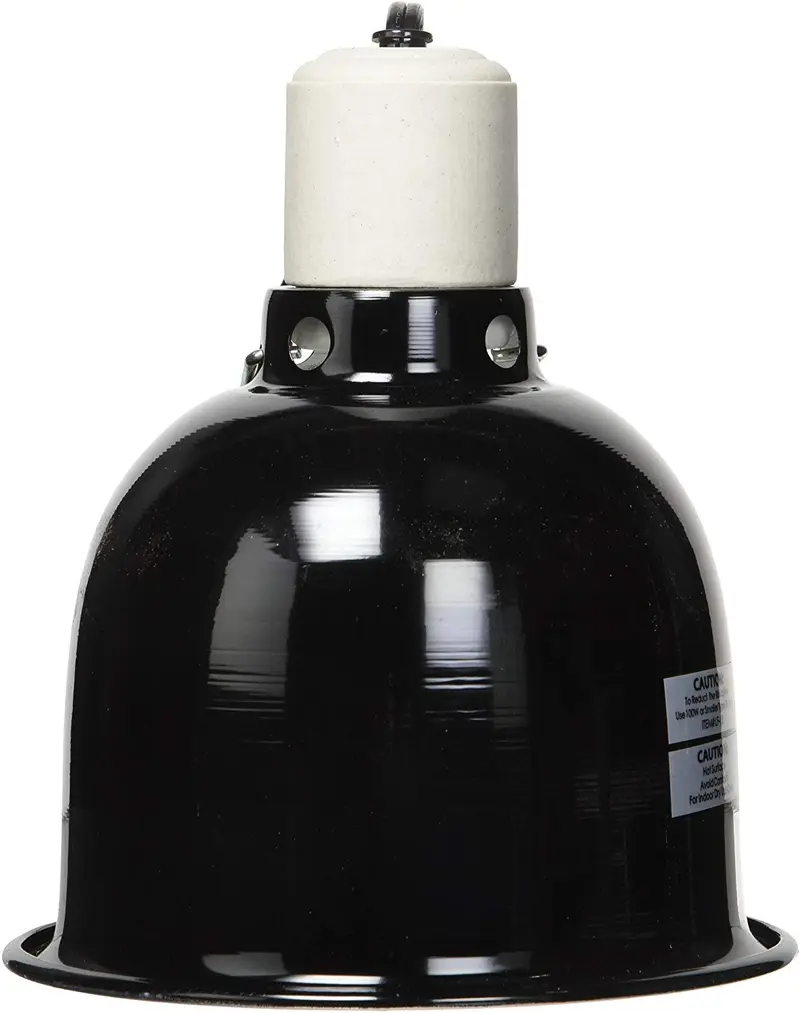 Zoo Med - Lámpara de techo (tamaño pequeño, 5,5"), color negro