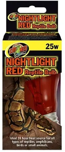 Zoo Med Nightlight Red Bulb for Reptiles, 60 Watts