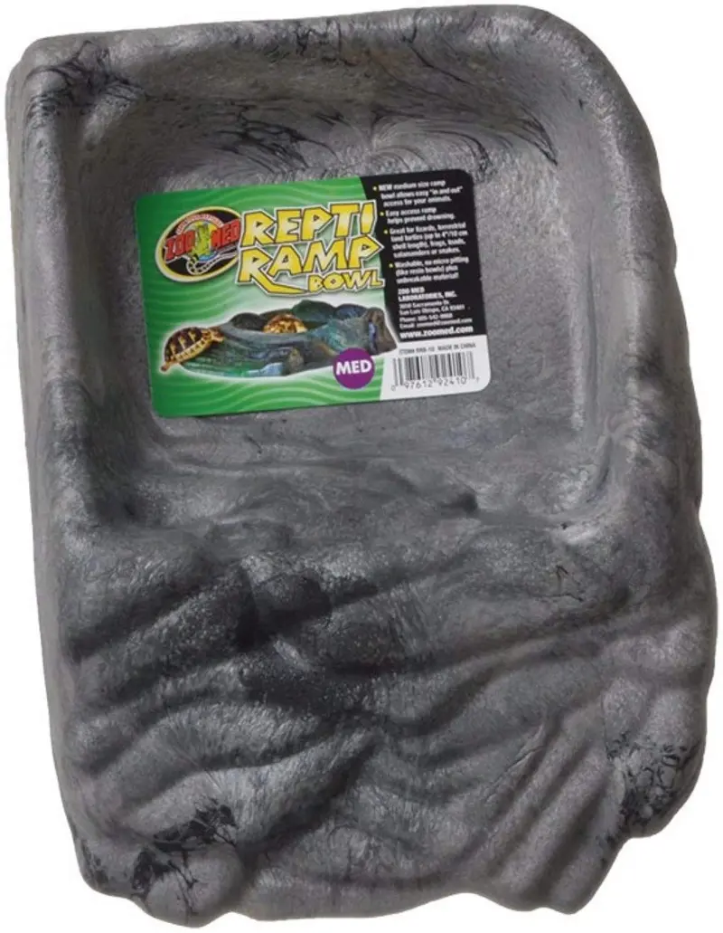 Zoo Med Repti Rampa Cuenco mediano (8" L x 6" W) – Pack de 3