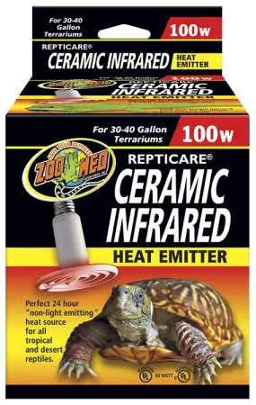 Zoo Med Repticare Ceramic Infrared Heat Emitters, 100 Watts