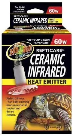 Zoo Med Repticare Ceramic Infrared Heat Emitters, 60 Watts