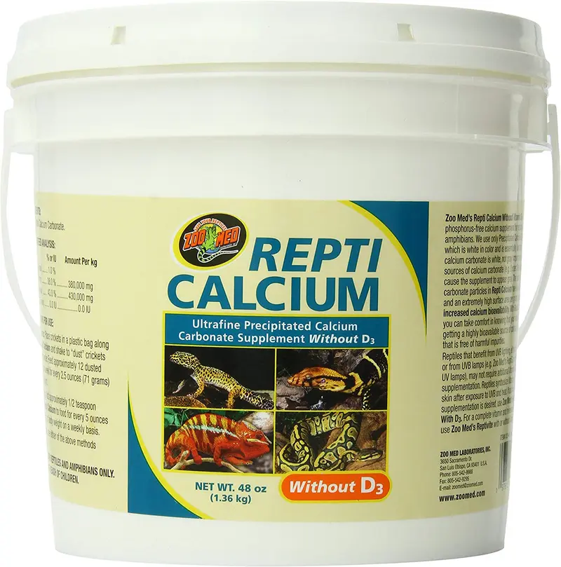 Zoo Med Reptil Calcio sin vitamina D3, 48 oz