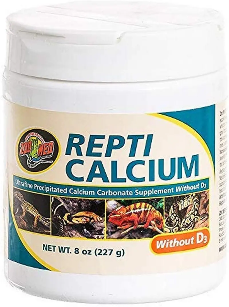 Zoo Med Reptil Calcio sin vitamina D3, 8 onzas