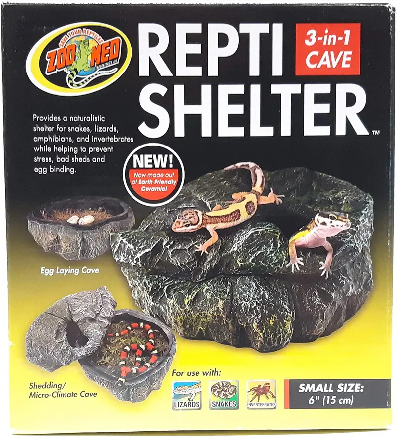 Zoo Med Reptile Refugio 3 en 1 Cueva, pequeño