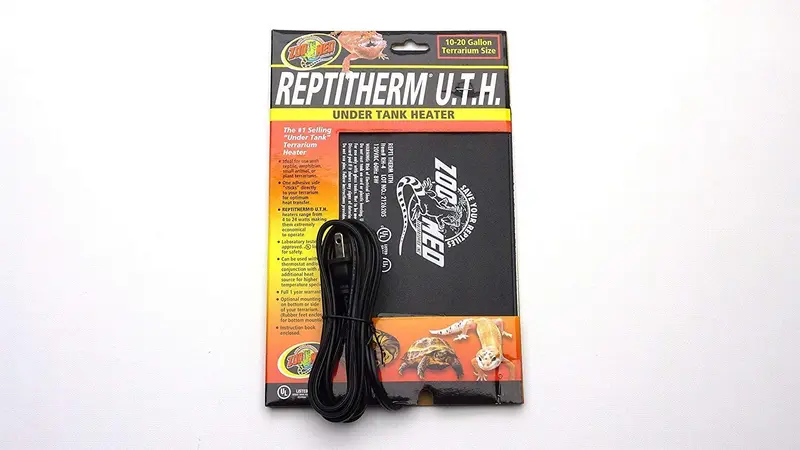 Zoo Med reptitherm Under calentador de tanque 8 Watt, rh-4, 6"x8," típico 10 – 20 Galón Tanque uso