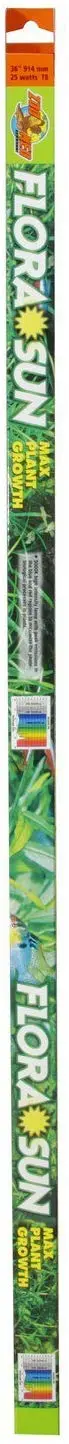 Zoo Med T-8 Flora Sun Max Plant Growth Fluorescent Bulb, 36inch