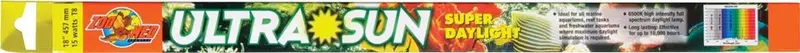 Zoo Med Ultra Sun trichromatic Super Luz de día 6500 K fluorescente T8 Bombilla 15 W, 18-Inch