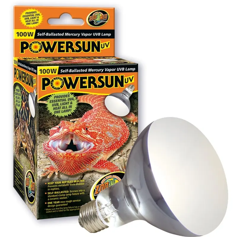 Zoomed Bombilla powersun UV 100wt