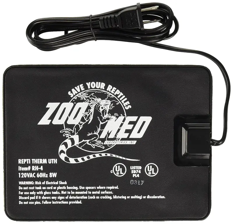 Zoomed Reptitherm Calentador bajo tanque 10-20Gal 6X8